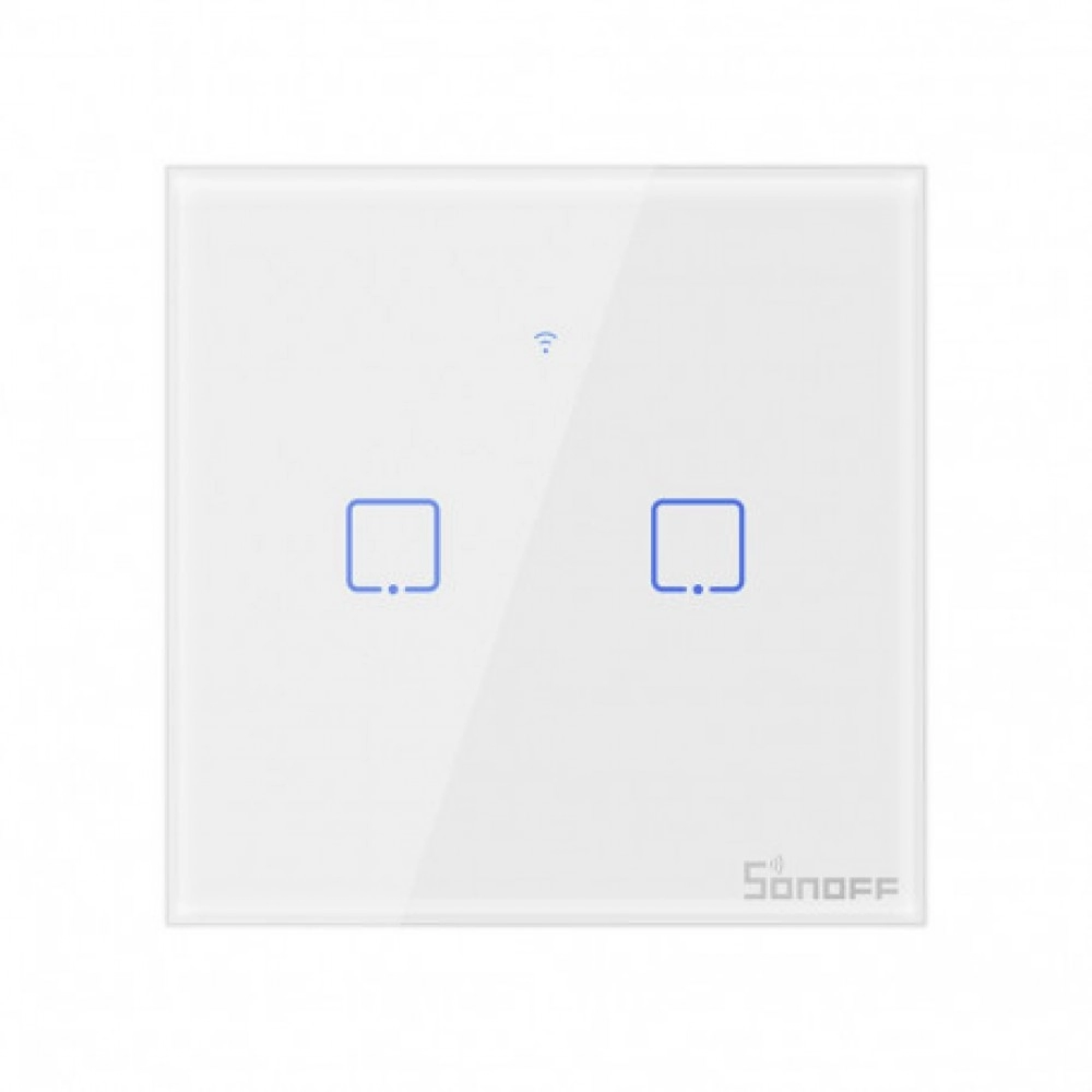 Sonoff-TX-T0EU2C commutateur d’éclairage wi-fi pour maison intelligente google home-Alexa