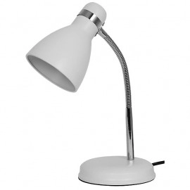 Lampe bureau metal blanc flexible